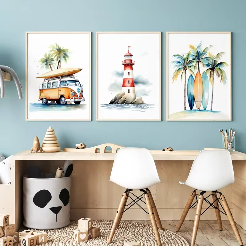 Baby Nursery Mirror - Arte de pared de Faro de