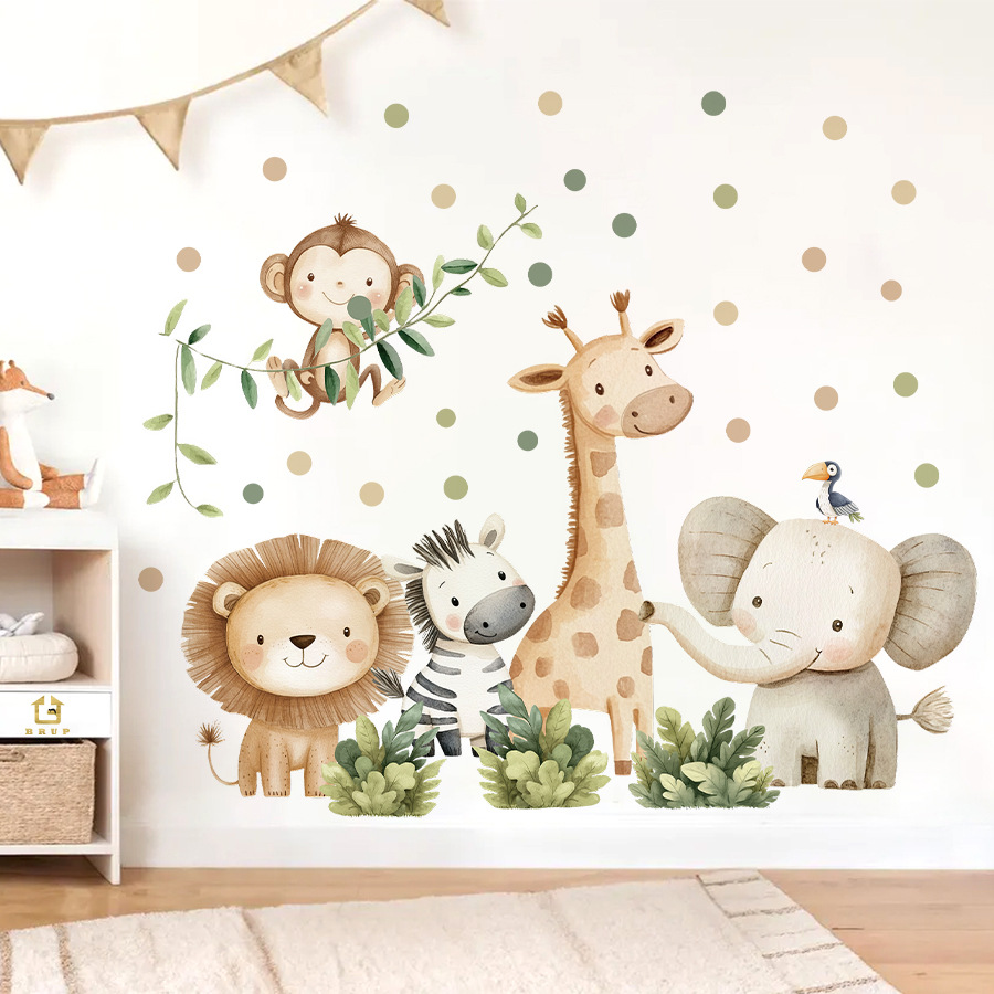 Baby Nursery Decor Ideas - Pegatinas de pared de animales del