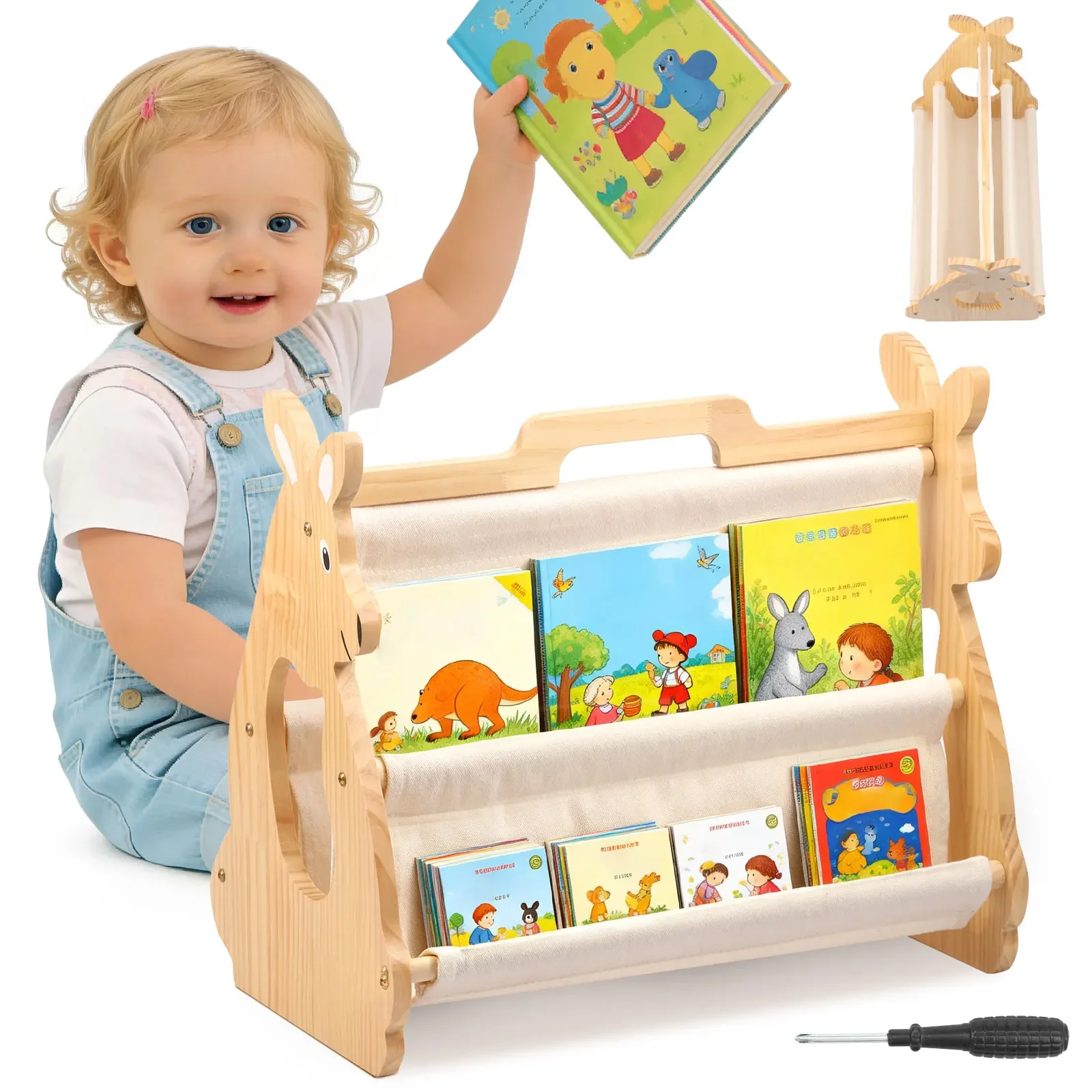 Baby Nursery Shelf - Estantería para Libros Infantiles, Estantería de