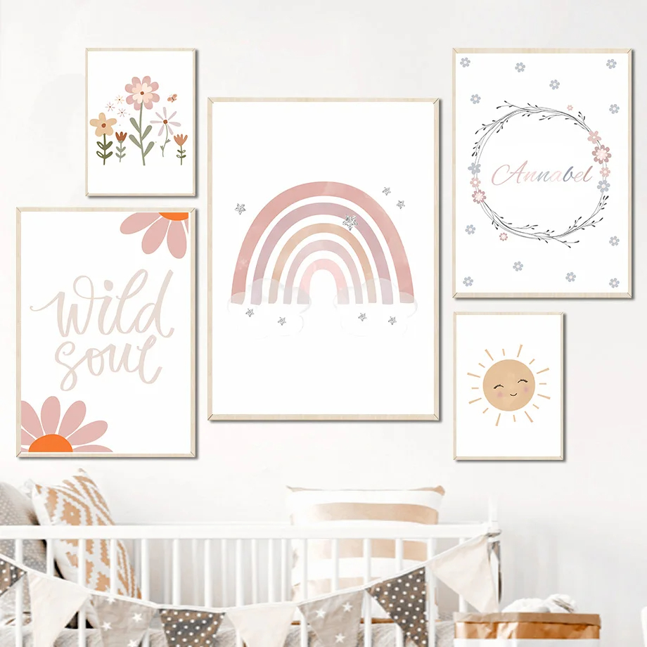 Baby Nursery Mirror - Cuadro sobre lienzo para pared de