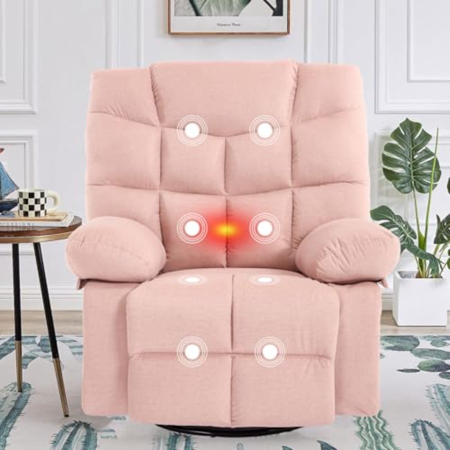 Rocking Chair Nursery - Sillón reclinable oscilante de gran tamaño,