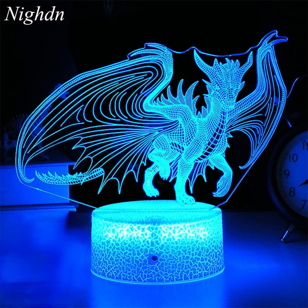 Baby Nursery Egg Light - Luz nocturna de dragón, lámpara LED