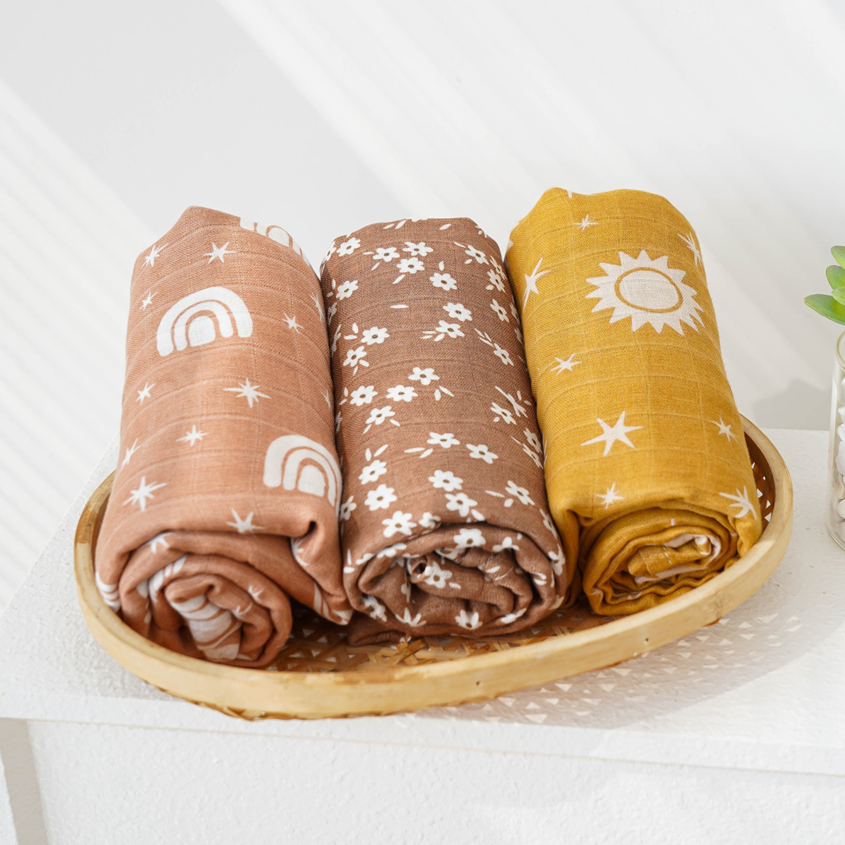 3 unids/set manta envolvente d - Swaddle Blanket Muslin reseña y precio