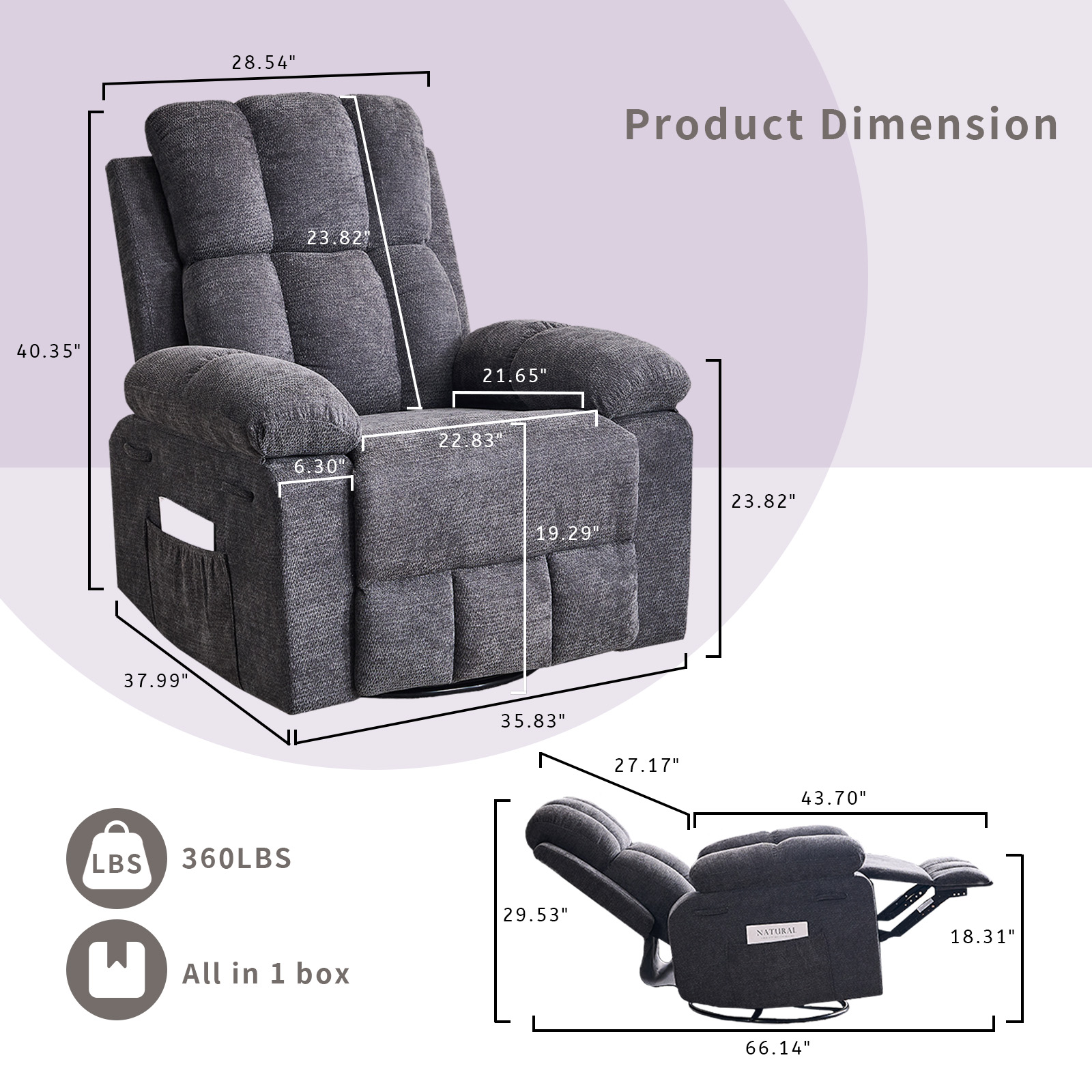 Sillón Reclinable para Adultos - Rocking Chair Nursery reseña y precio