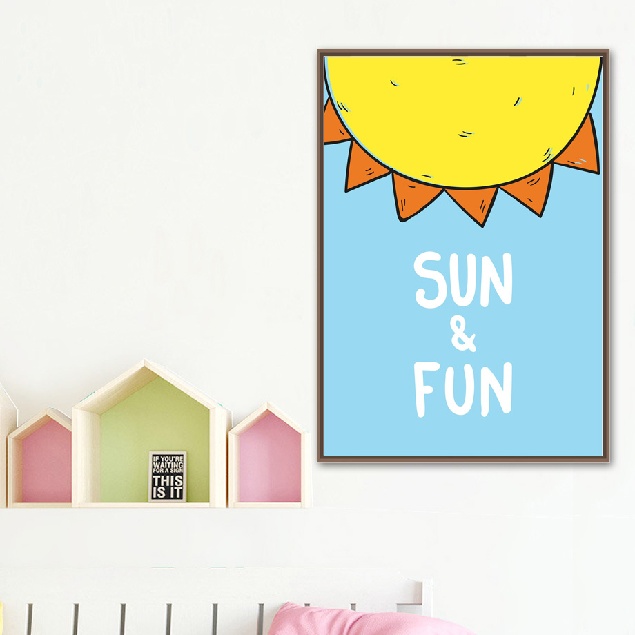 Póster de jugo de naranja y so - Baby Nursery Mirror reseña y precio