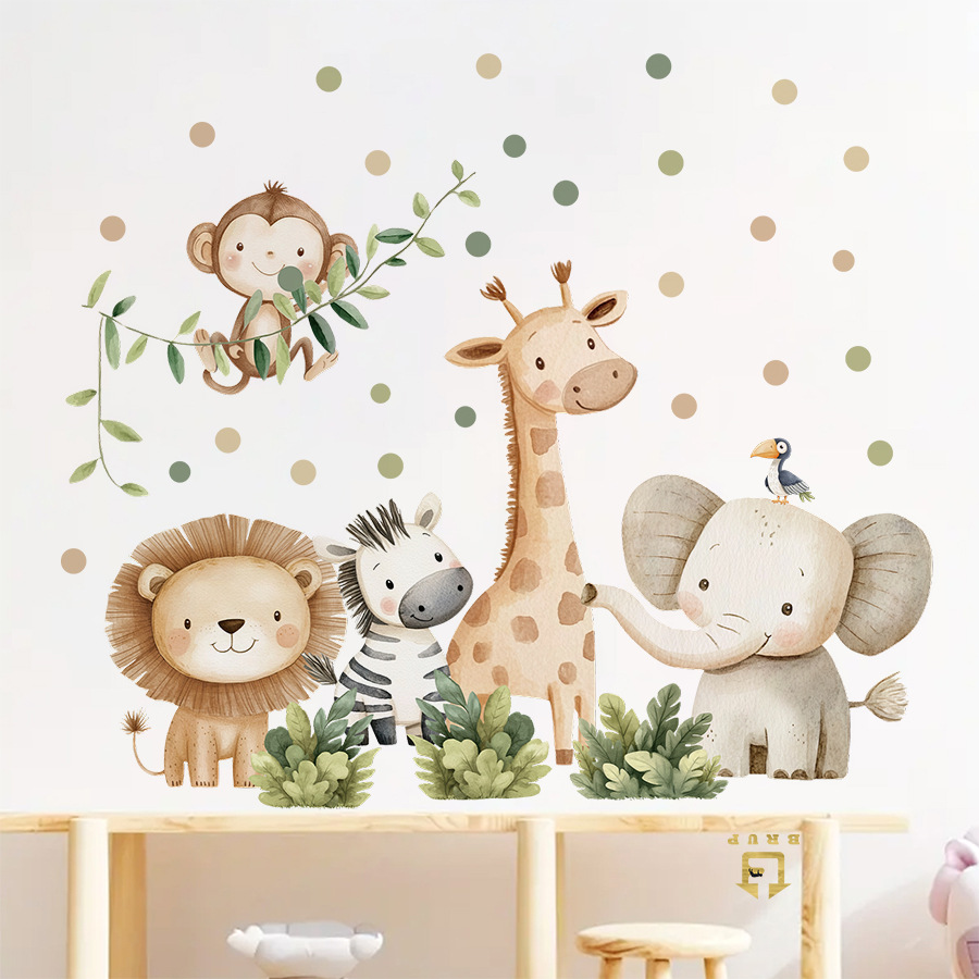Pegatinas de pared de animales - Baby Nursery Decor Ideas reseña y precio