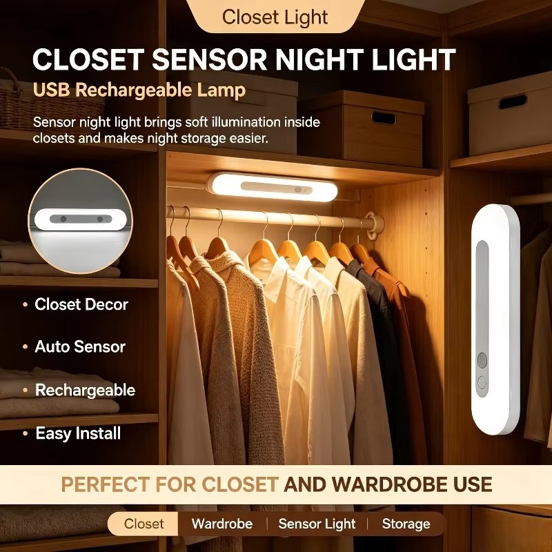 Lámpara de pared con sensor in - Baby Nursery Shelf reseña y precio