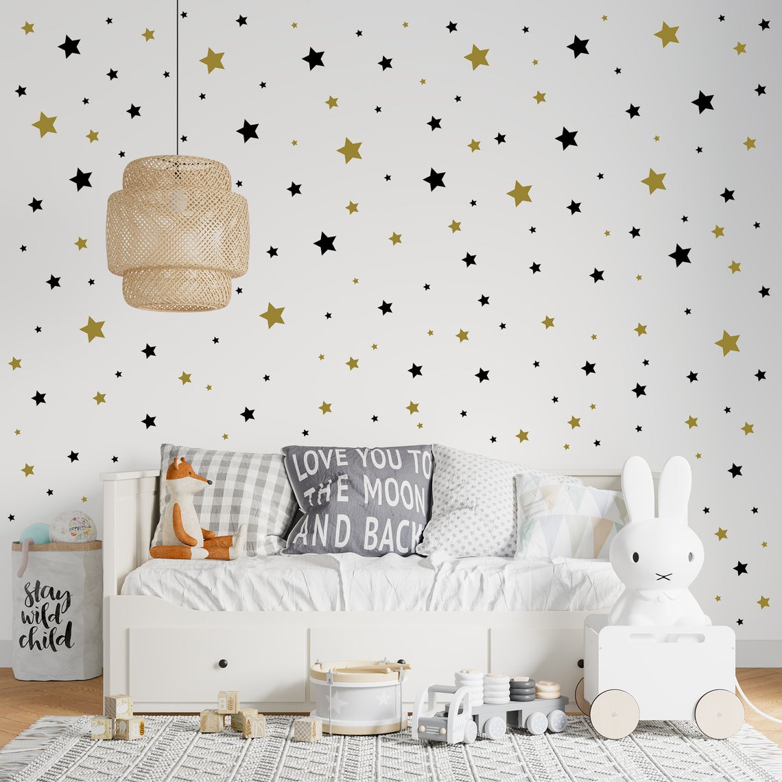 65 Uds pegatina de pared de es - Baby Nursery Labels reseña y precio