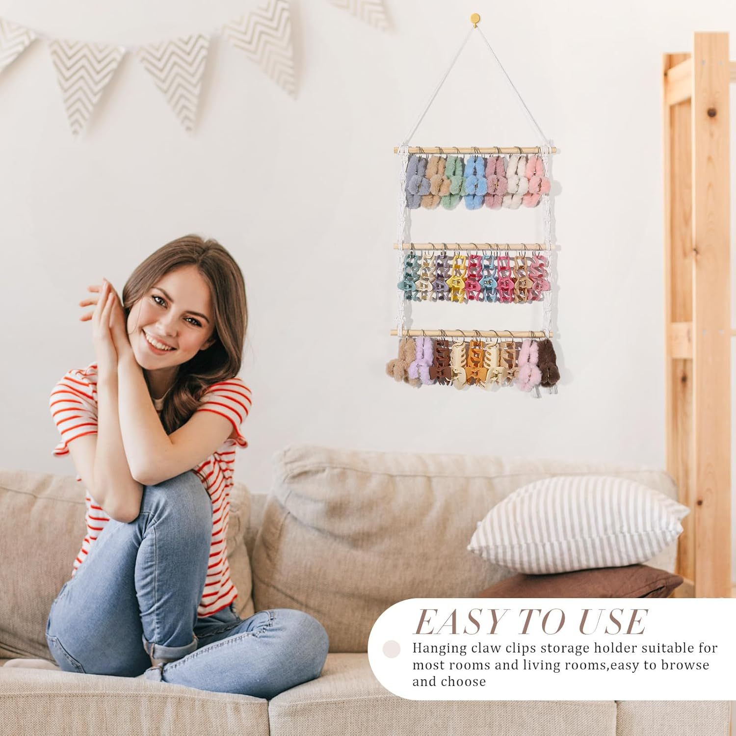 Macramé para colgar en la pare - Baby Nursery Decor Ideas reseña y precio
