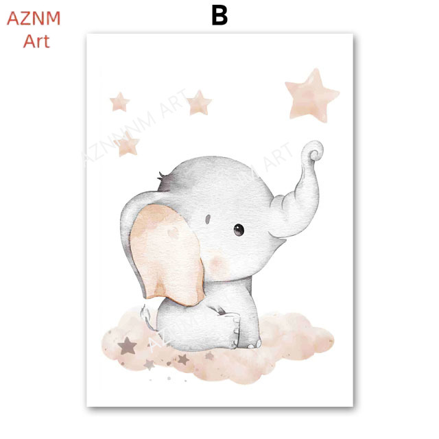 Pósteres de elefantes, globos, - Baby Nursery Things reseña y precio