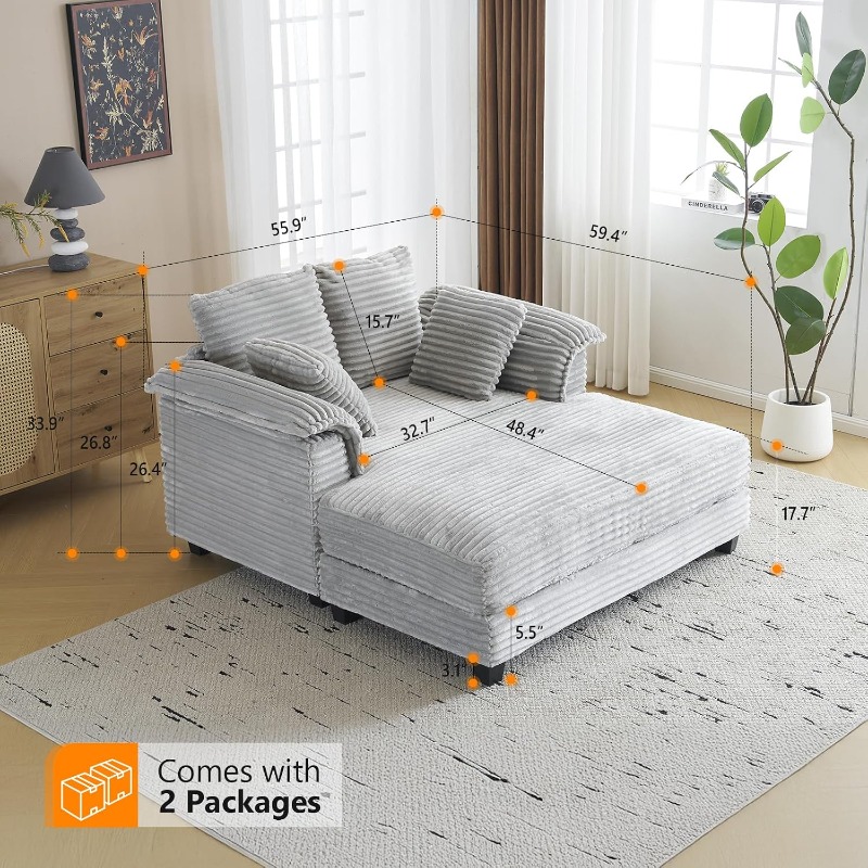 Sillón Chaise Lounge Extra Gra - Rocking Chair Nursery reseña y precio