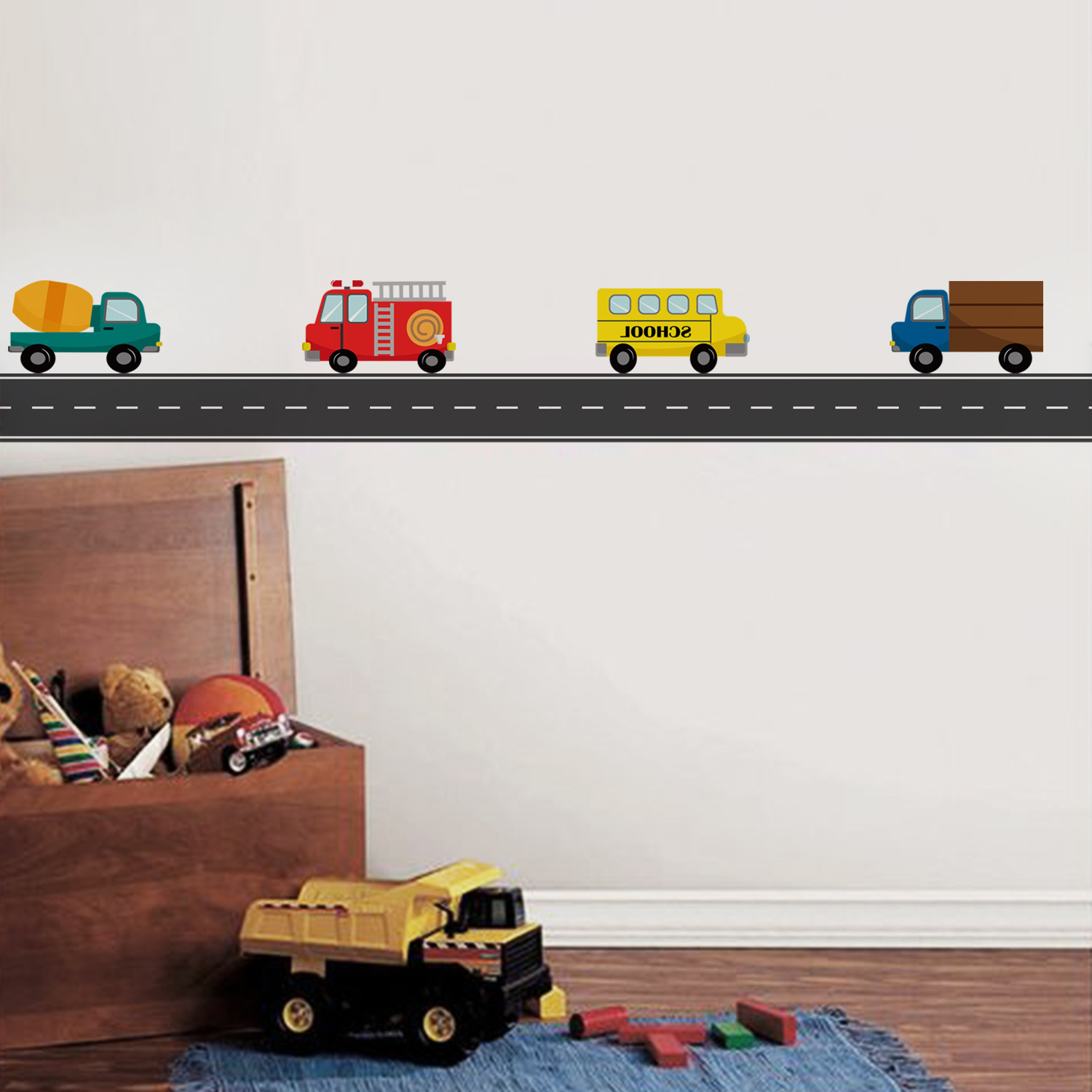 Pegatina de pared de camión y  - Baby Nursery Labels reseña y precio