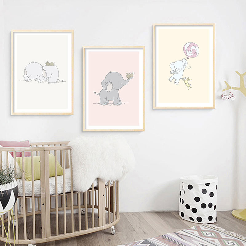 Pósteres impresos en lienzo pa - Baby Nursery Mirror reseña y precio