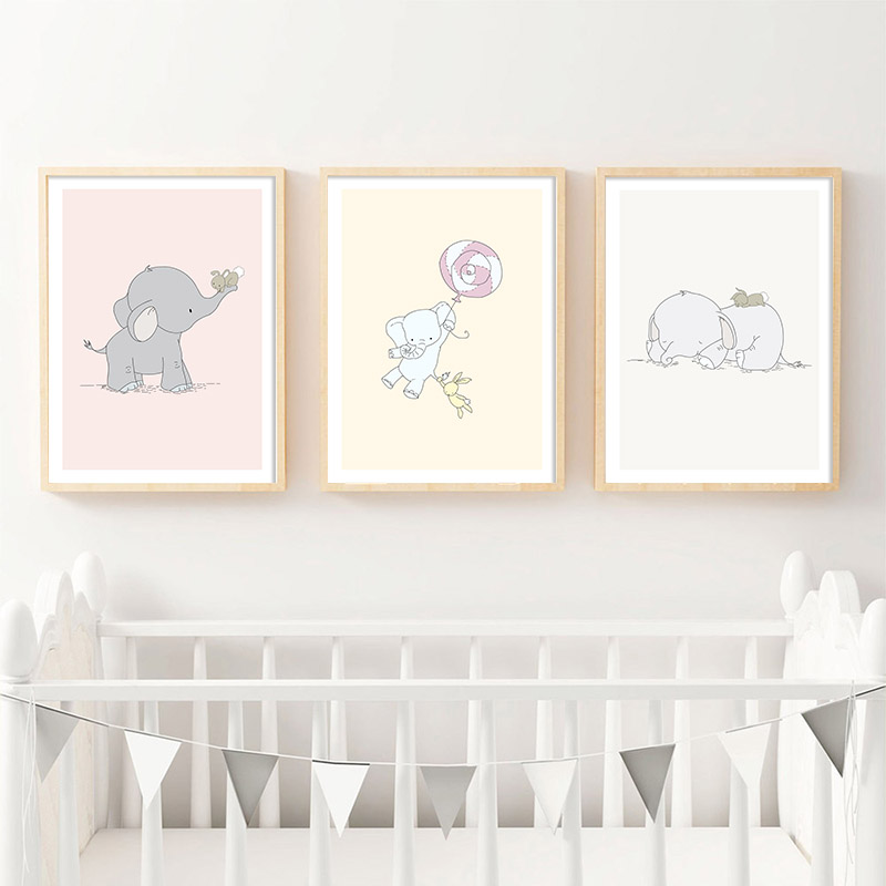 Pósteres impresos en lienzo pa - Baby Nursery Mirror reseña y precio