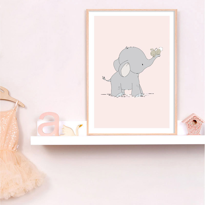 Pósteres impresos en lienzo pa - Baby Nursery Mirror reseña y precio
