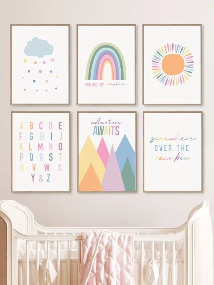 Arte de pared de guardería Boh - Baby Nursery Mirror reseña y precio