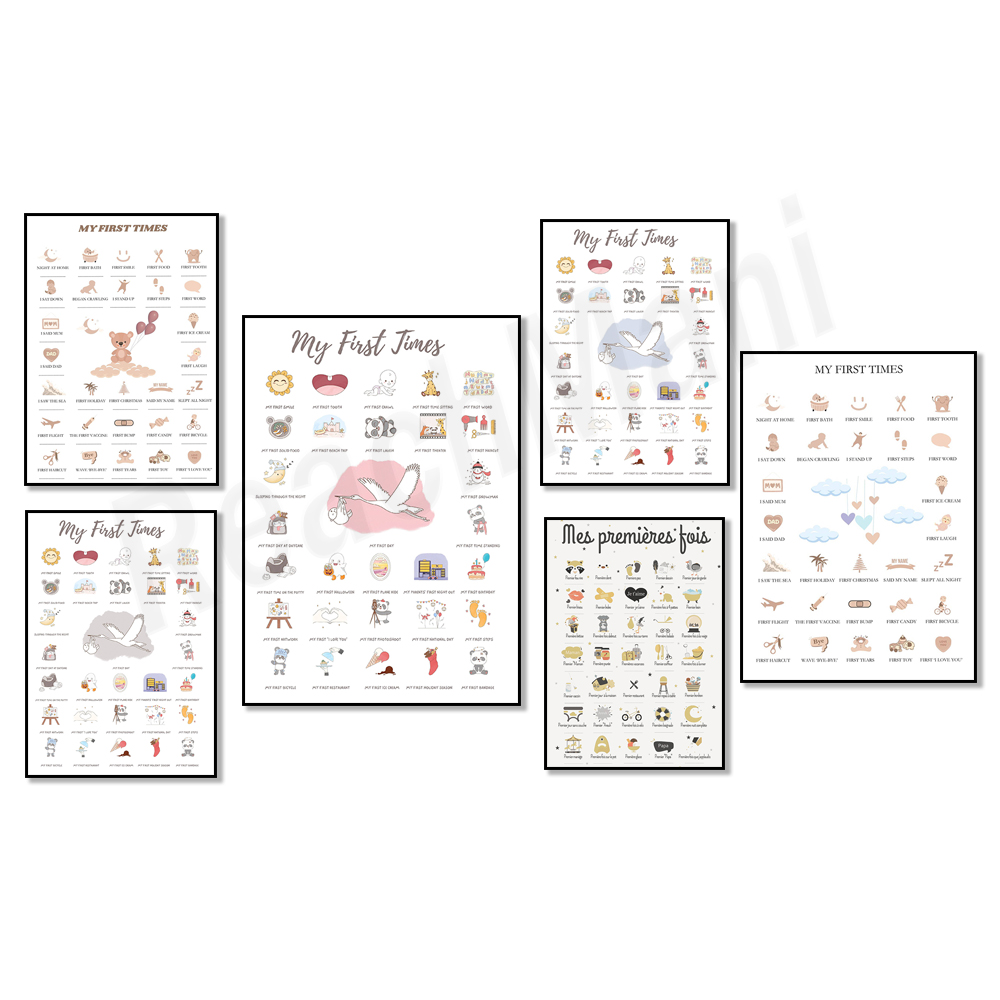 Carteles de bebé de primera ve - Baby Nursery Mirror reseña y precio