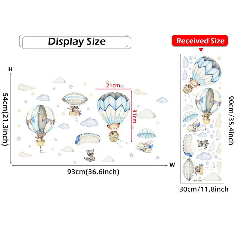 Pegatinas de pared con globos  - Baby Nursery Labels reseña y precio