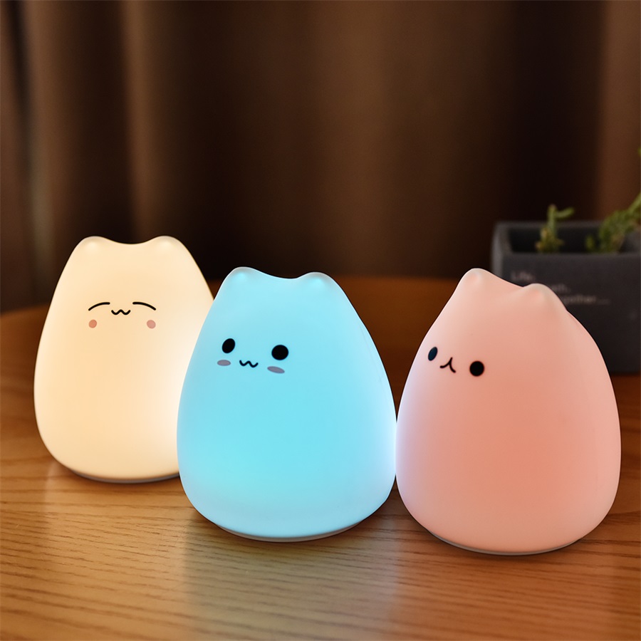 Luz de noche de gato bonito pa - Baby Nursery Egg Light reseña y precio