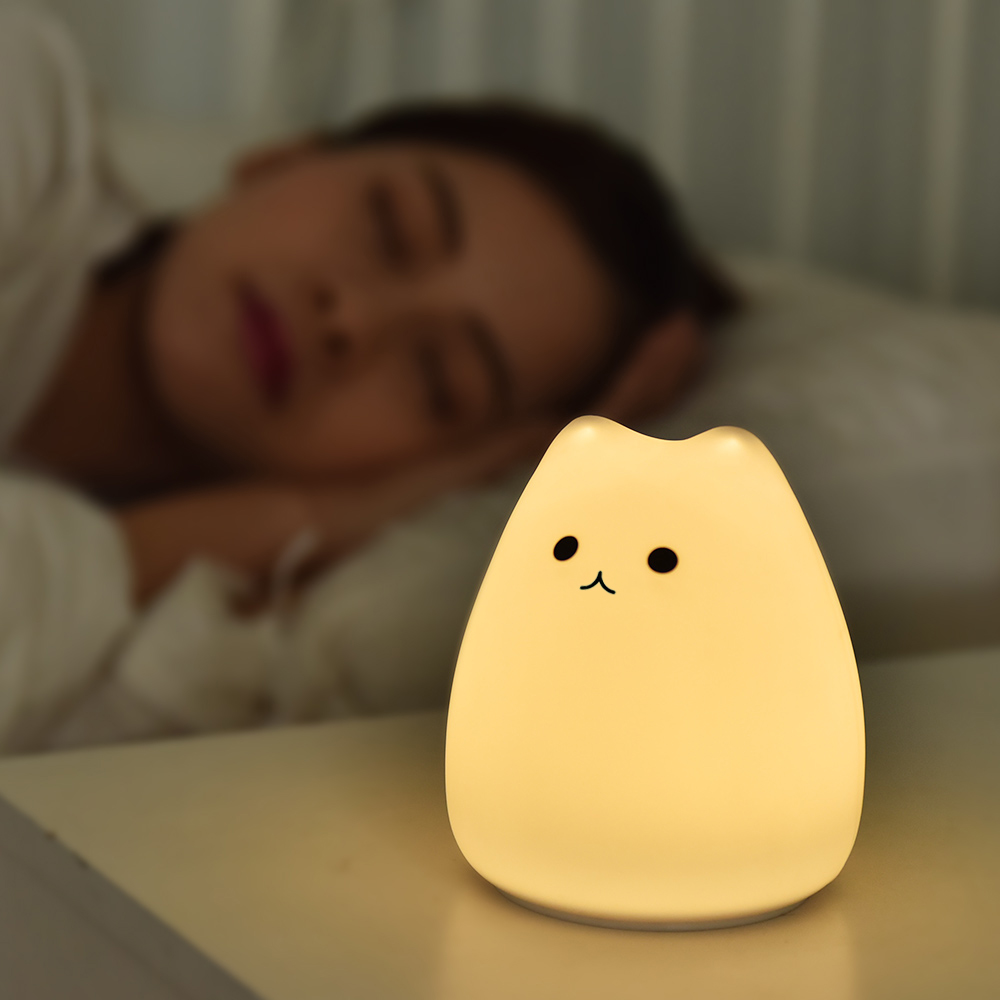 Luz de noche de gato bonito pa - Baby Nursery Egg Light reseña y precio