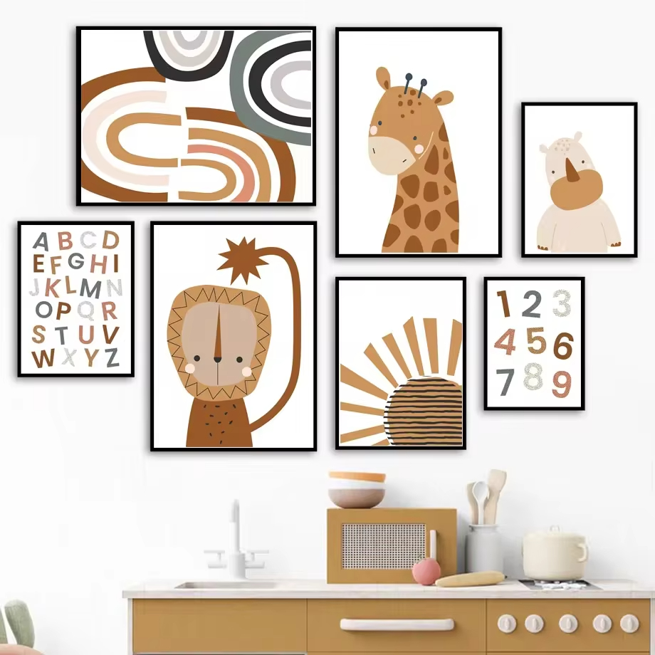 Pintura en lienzo para decorac - Baby Nursery Mirror reseña y precio