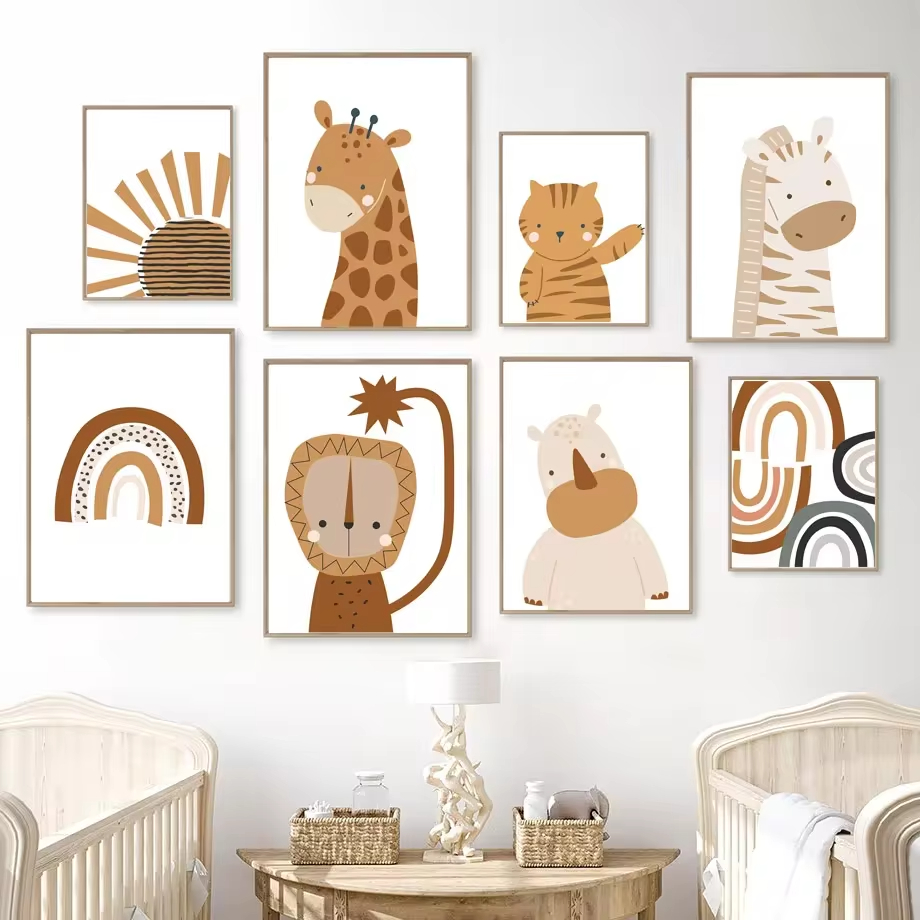 Pintura en lienzo para decorac - Baby Nursery Mirror reseña y precio