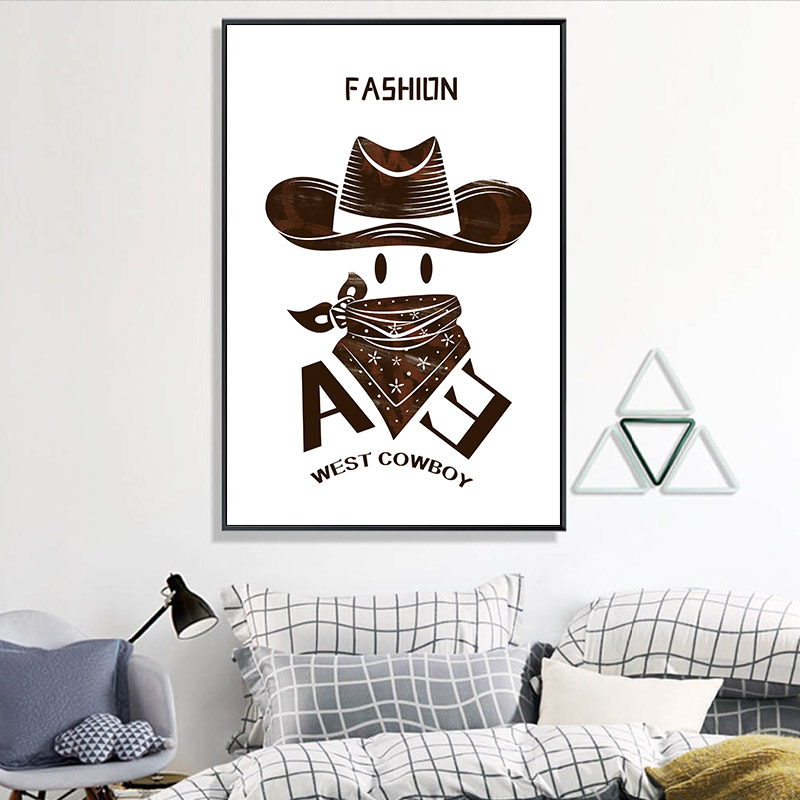 Póster abstracto de vaquero oc - Baby Nursery Mirror reseña y precio