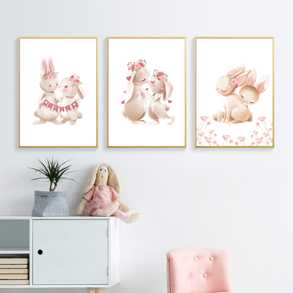Póster con estampado de conejo - Baby Nursery Mirror reseña y precio