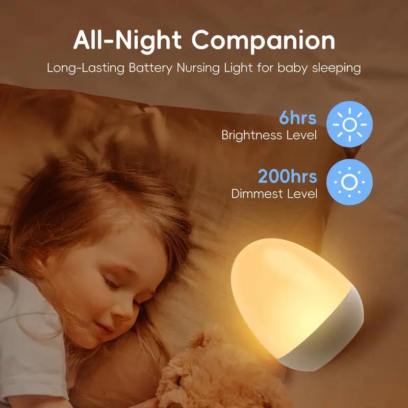 Luz nocturna táctil para guard - Baby Nursery Egg Light reseña y precio