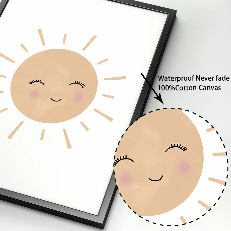 Cuadro sobre lienzo para pared - Baby Nursery Mirror reseña y precio