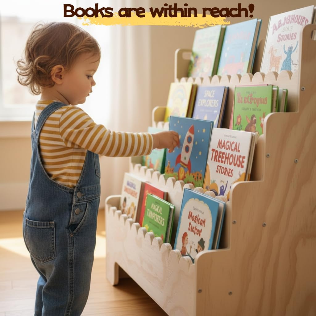 Estantería para Niños de 4 Niv - Baby Nursery Shelf reseña y precio