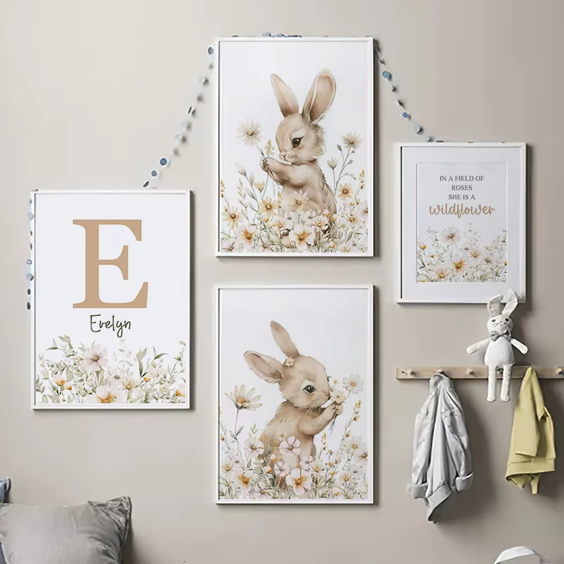Otoño conejo flor salvaje Marg - Baby Nursery Mirror reseña y precio