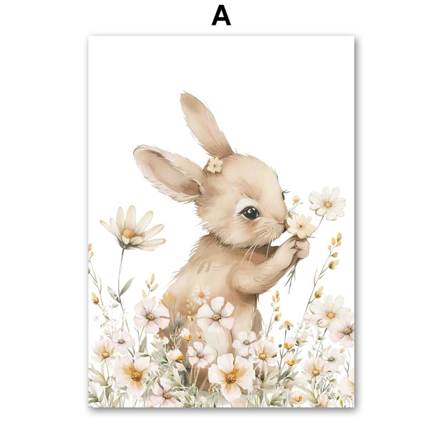 Otoño conejo flor salvaje Marg - Baby Nursery Mirror reseña y precio