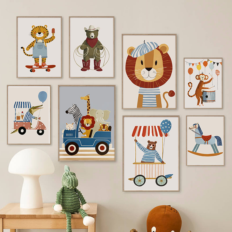 Divertidos Cuadros de Dibujos  - Baby Nursery Things reseña y precio