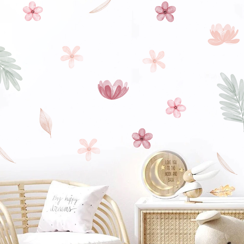 Calcomanías de pared botánicas - Baby Nursery Things reseña y precio