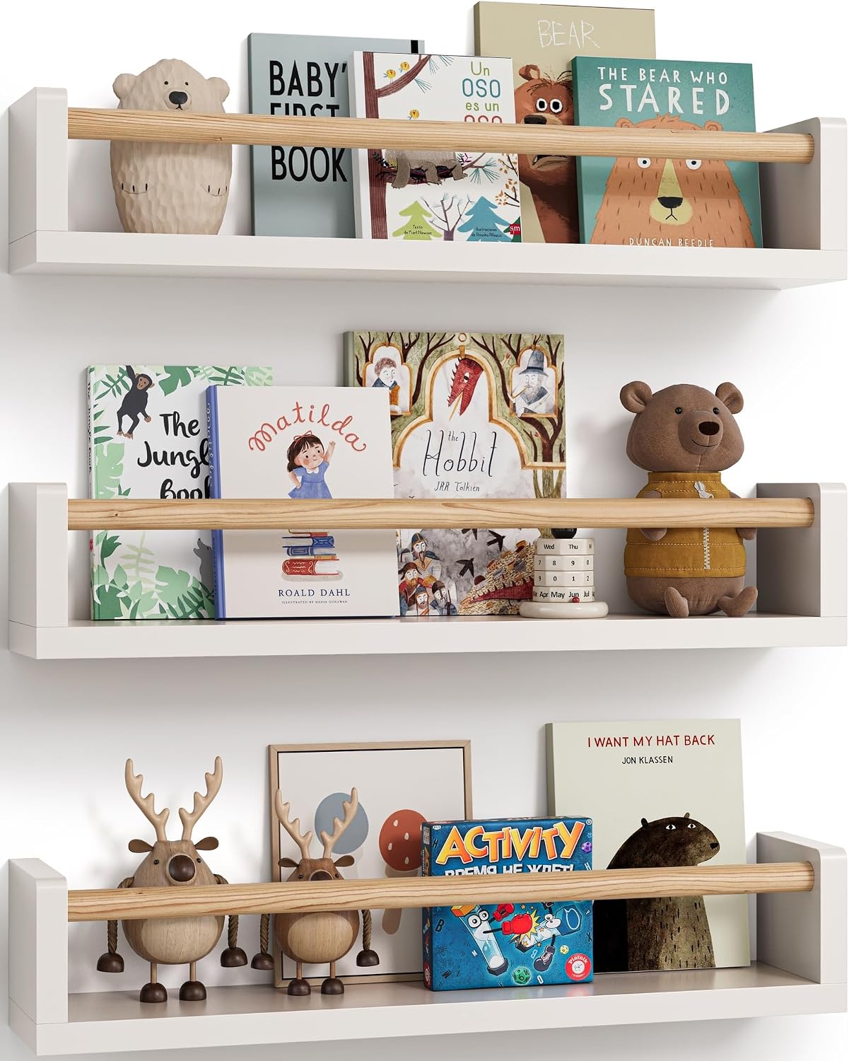 Juego de 3 estantes flotantes  - Baby Nursery Shelf reseña y precio
