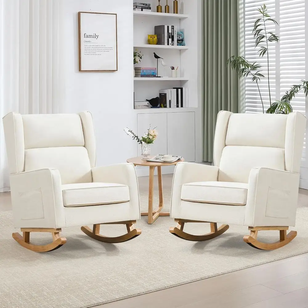 Sillón mecedora de madera maci - Rocking Chair Nursery reseña y precio
