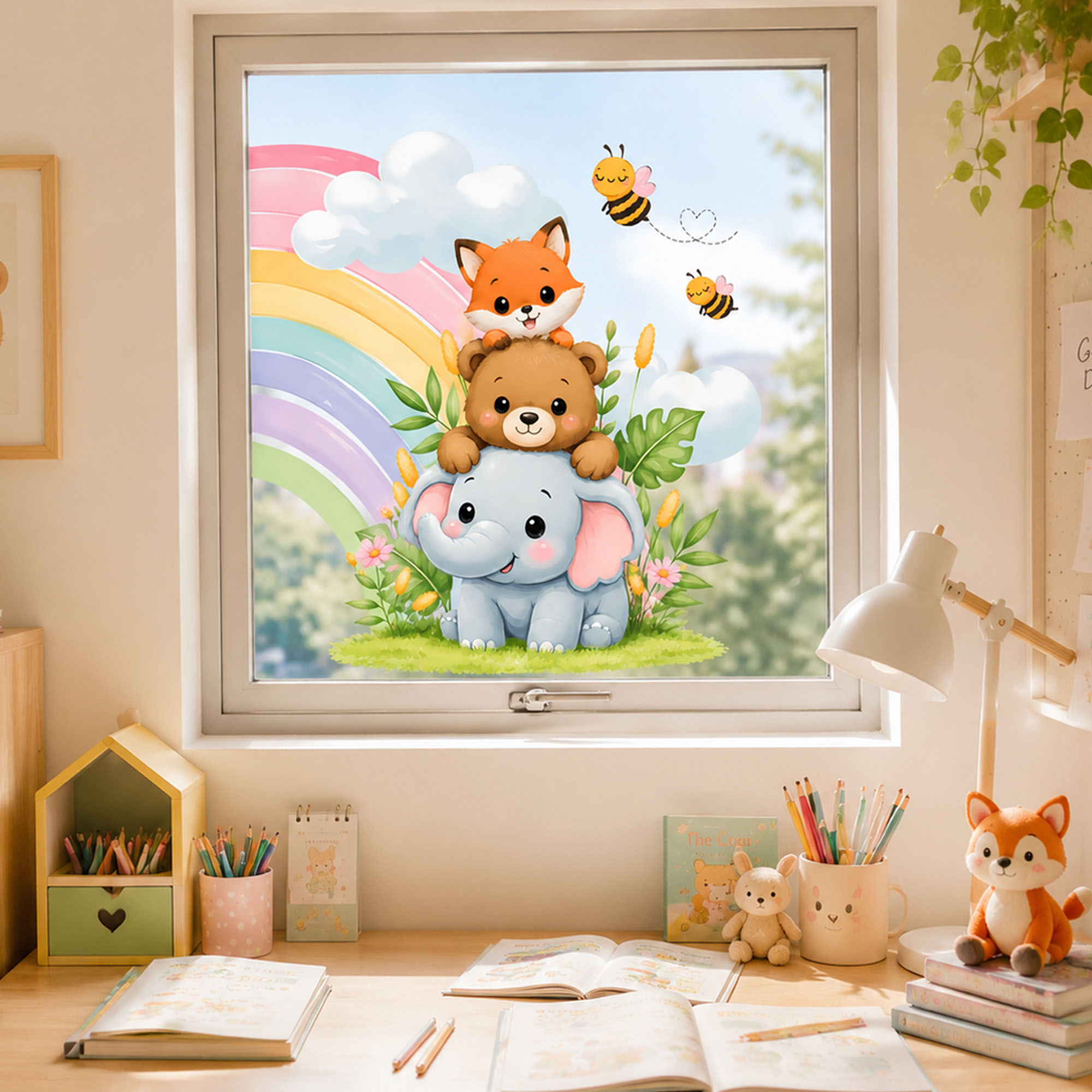 Adhesivo Estático para Ventana - Baby Nursery Labels reseña y precio