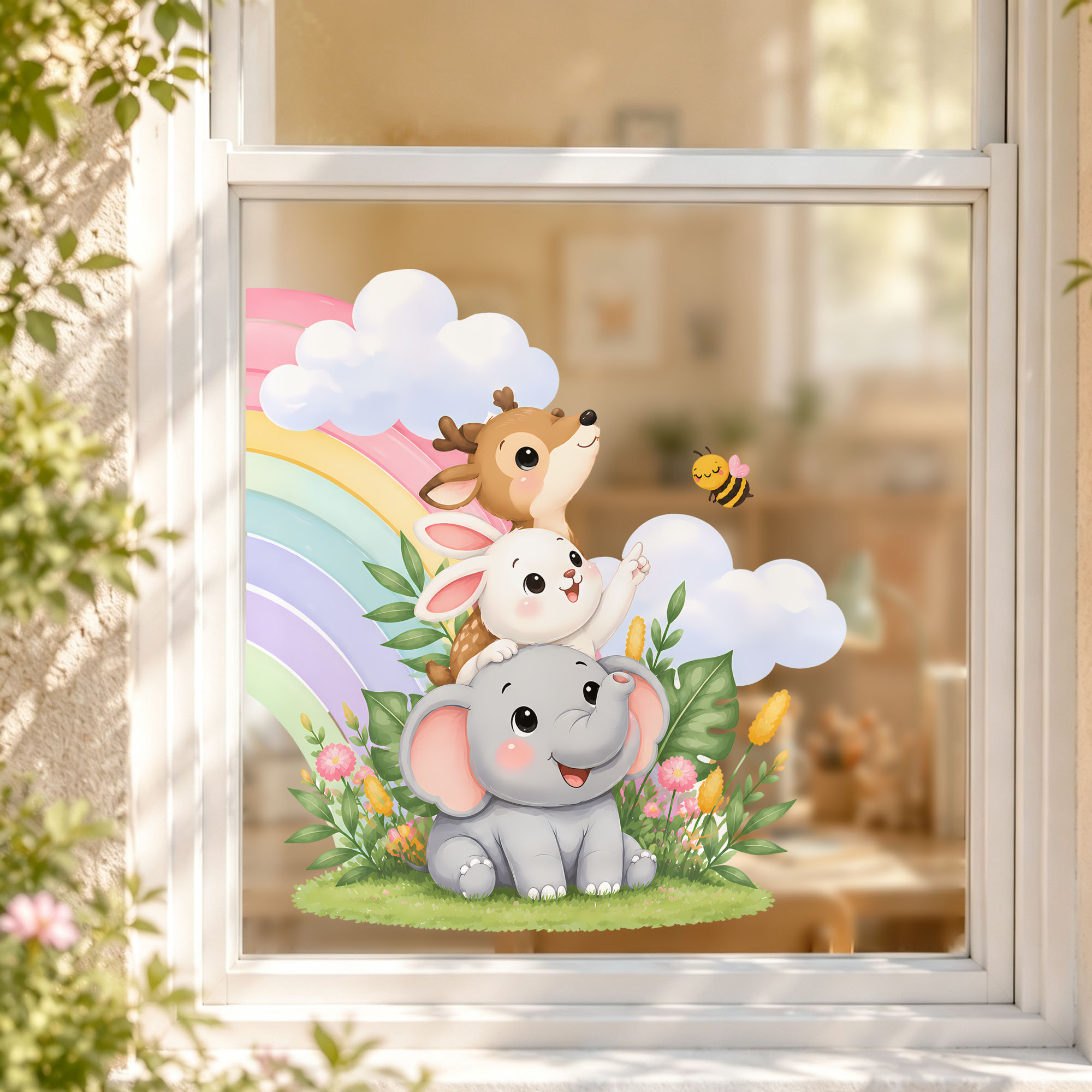 Adhesivo Estático para Ventana - Baby Nursery Labels reseña y precio