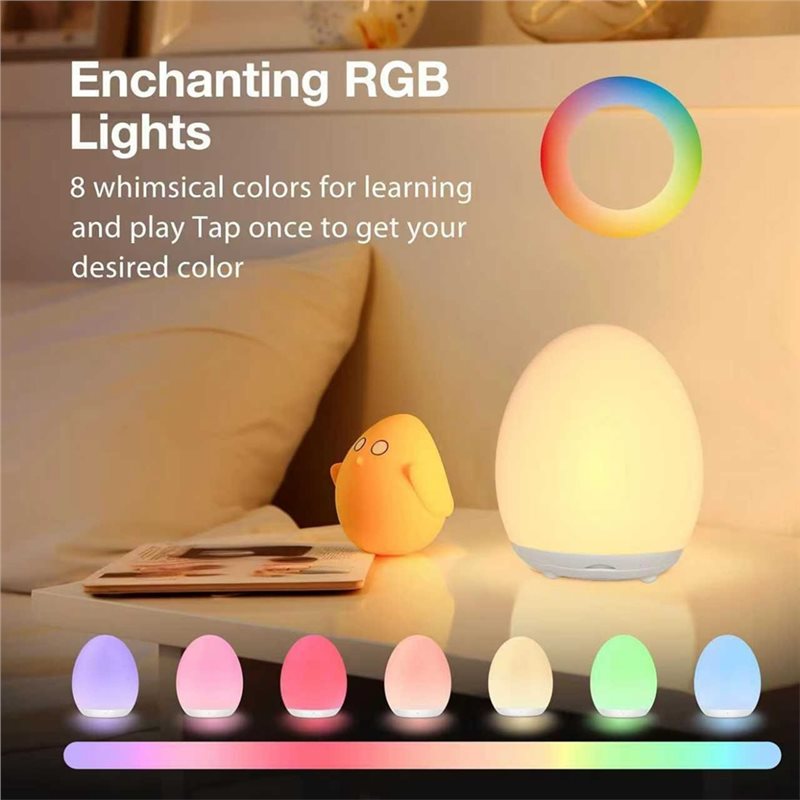 Luz Nocturna LED ABYN para Beb - Baby Nursery Egg Light reseña y precio