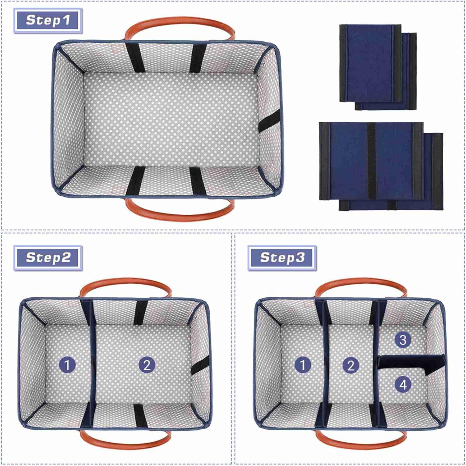 Cesta Organizadora de Fieltro  - Baby Nursery Organization Ideas reseña y precio