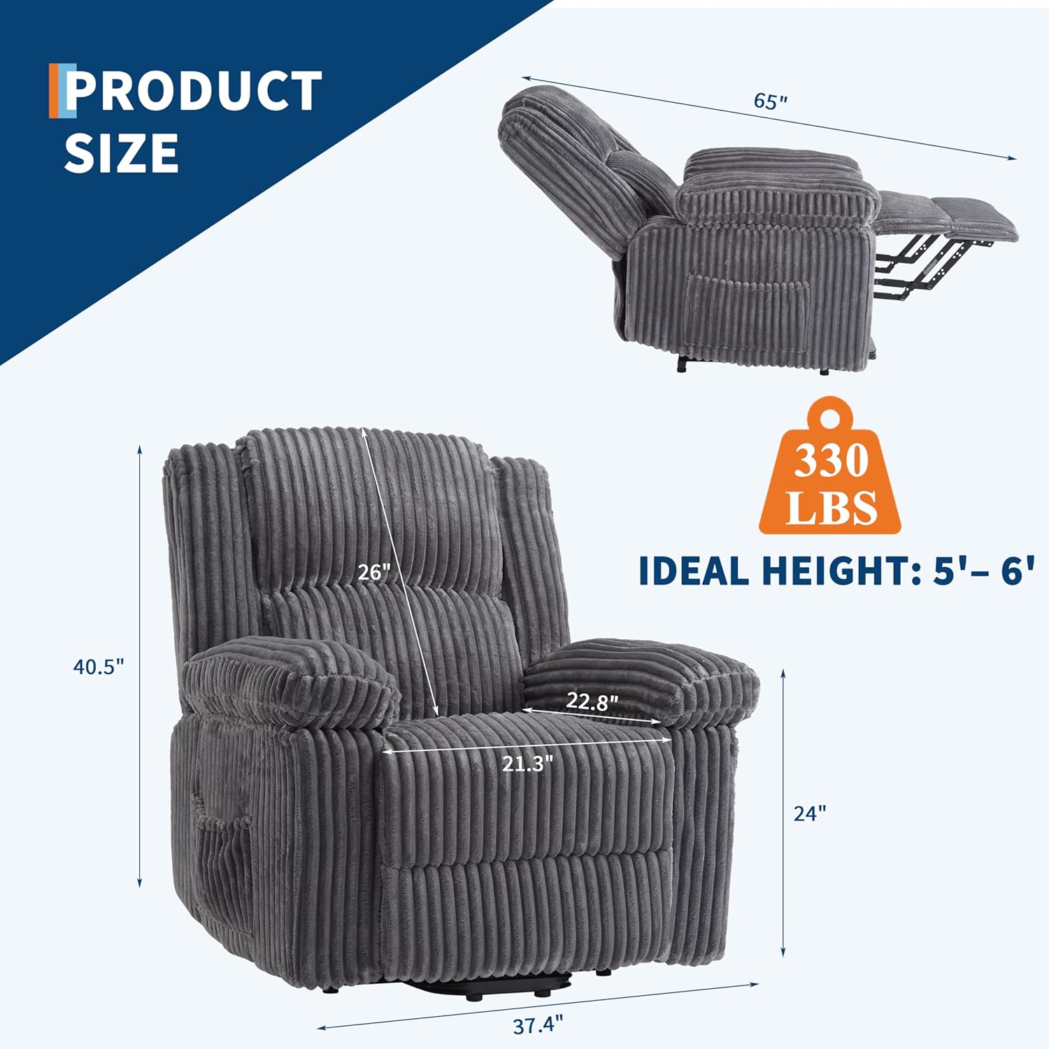 Sillón Reclinable Manual de Pa - Rocking Chair Nursery reseña y precio