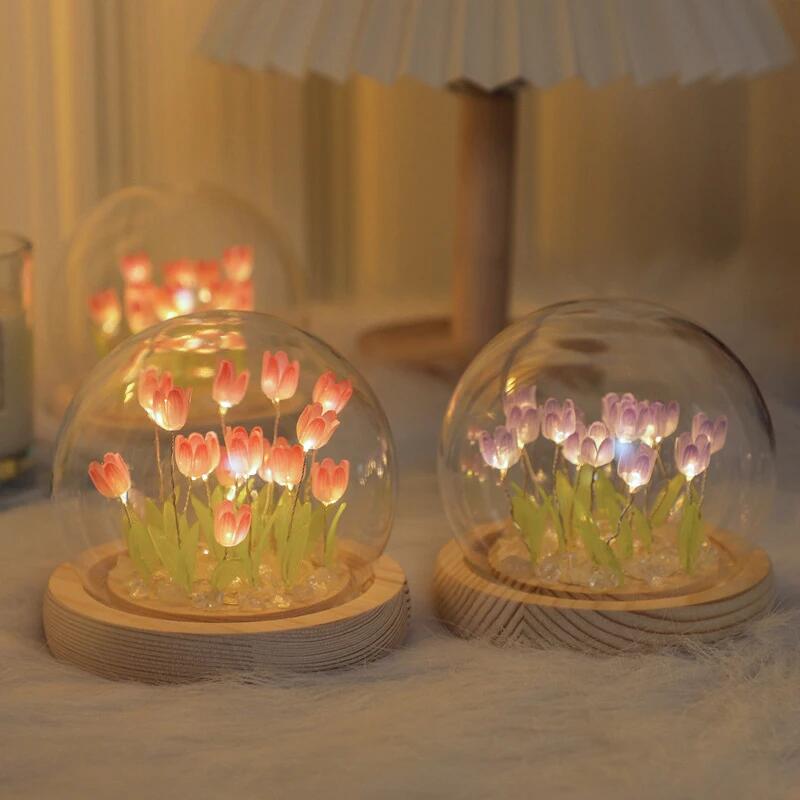 Flor de tulipán Artificial, ad - Baby Nursery Egg Light reseña y precio