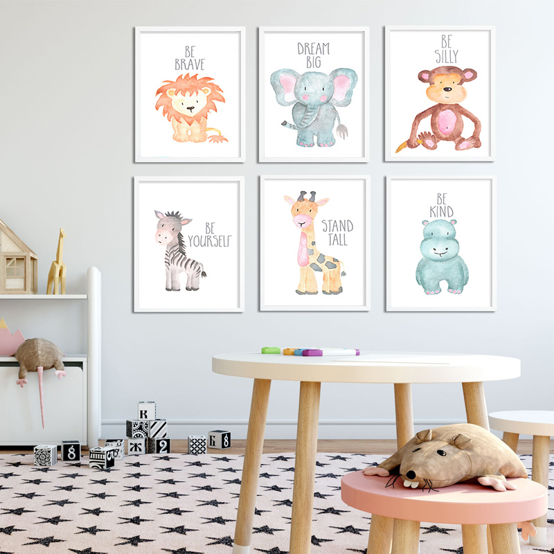 Póster en lienzo de bebé, Anim - Baby Nursery Mirror reseña y precio