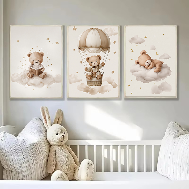 3 unids/set de oso de peluche  - Baby Nursery Things reseña y precio